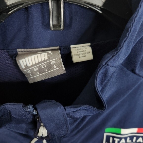 Puma Mens Italia Spellout Full Zip Track Jacket Size Small - Picture 8 of 8